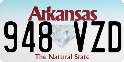 AR license plate 948VZD