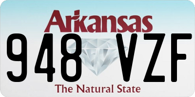 AR license plate 948VZF