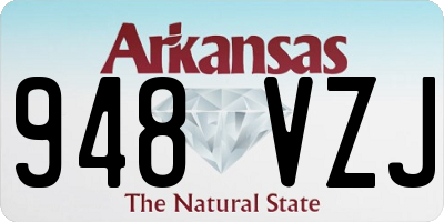 AR license plate 948VZJ