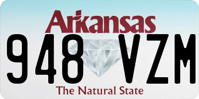 AR license plate 948VZM
