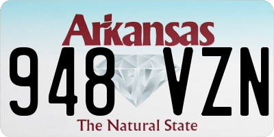 AR license plate 948VZN
