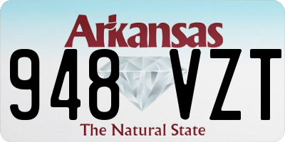 AR license plate 948VZT