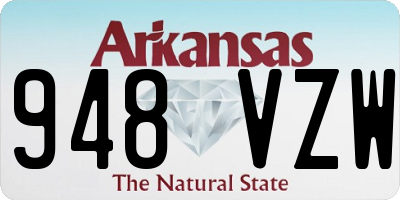 AR license plate 948VZW
