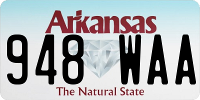 AR license plate 948WAA