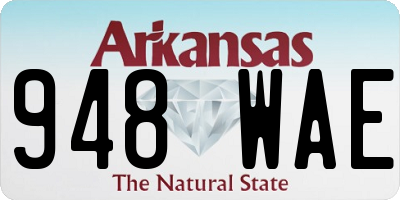 AR license plate 948WAE