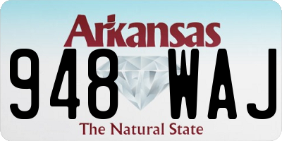 AR license plate 948WAJ