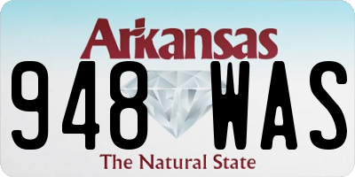 AR license plate 948WAS