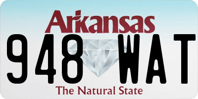 AR license plate 948WAT
