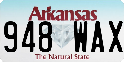 AR license plate 948WAX
