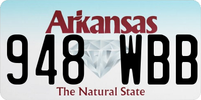 AR license plate 948WBB