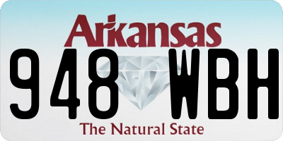AR license plate 948WBH
