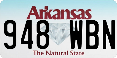 AR license plate 948WBN
