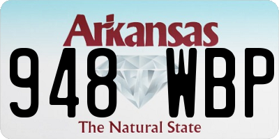 AR license plate 948WBP