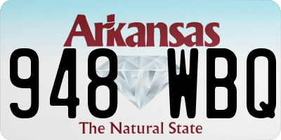AR license plate 948WBQ