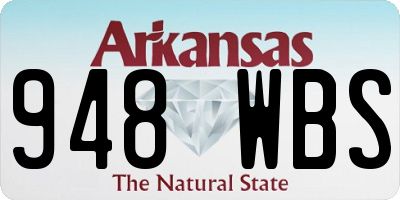 AR license plate 948WBS