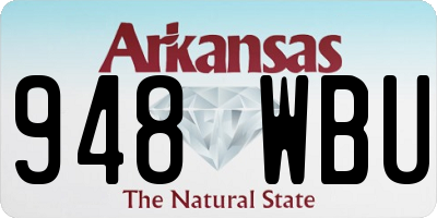 AR license plate 948WBU