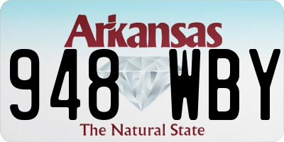 AR license plate 948WBY