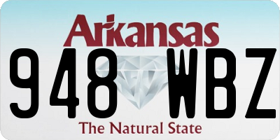 AR license plate 948WBZ