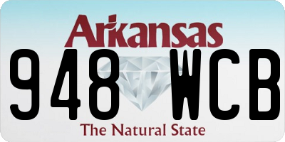 AR license plate 948WCB