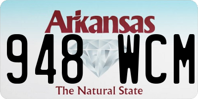 AR license plate 948WCM