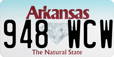 AR license plate 948WCW
