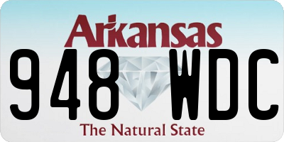 AR license plate 948WDC
