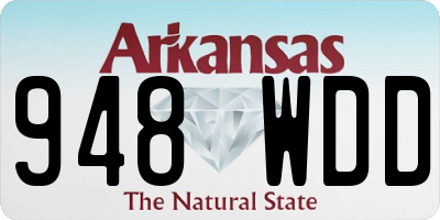 AR license plate 948WDD