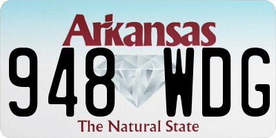 AR license plate 948WDG