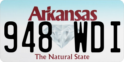 AR license plate 948WDI