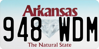 AR license plate 948WDM