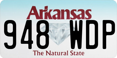 AR license plate 948WDP