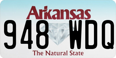 AR license plate 948WDQ