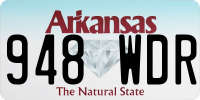 AR license plate 948WDR