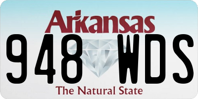 AR license plate 948WDS