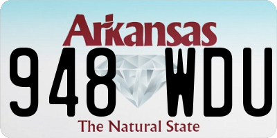 AR license plate 948WDU