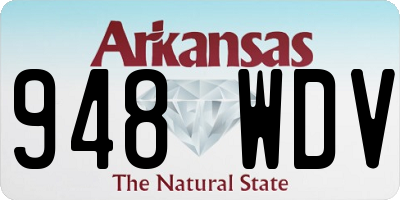 AR license plate 948WDV