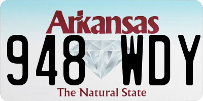 AR license plate 948WDY
