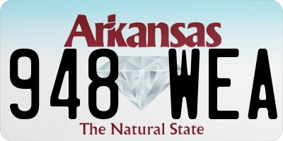 AR license plate 948WEA