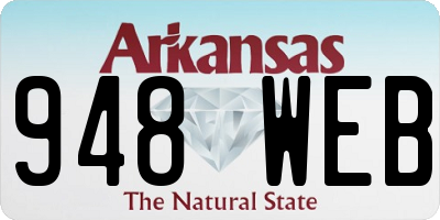 AR license plate 948WEB