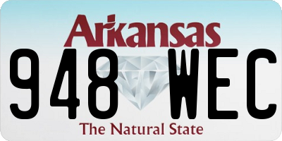 AR license plate 948WEC