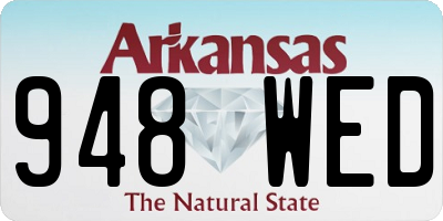 AR license plate 948WED