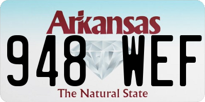 AR license plate 948WEF