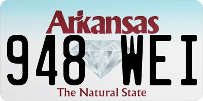 AR license plate 948WEI