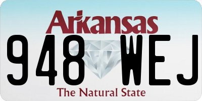 AR license plate 948WEJ