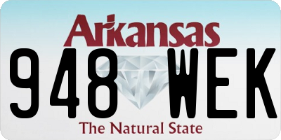 AR license plate 948WEK