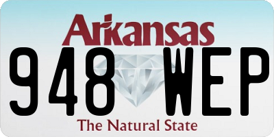 AR license plate 948WEP