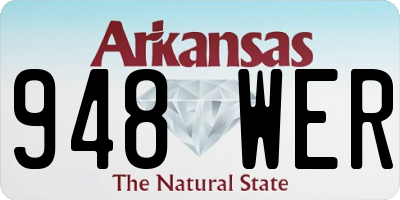 AR license plate 948WER