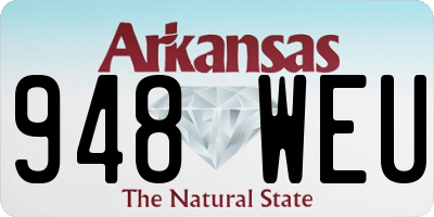 AR license plate 948WEU