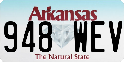 AR license plate 948WEV