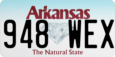 AR license plate 948WEX